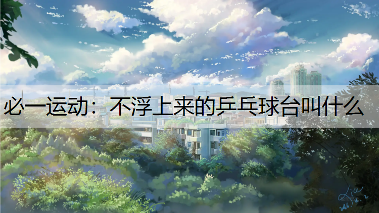 不浮上来的乒乓球台叫什么
